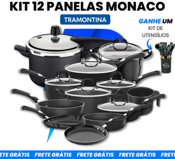 [ULTIMAS UNIDADES] Kit 12 Panelas Mônaco Tramontina