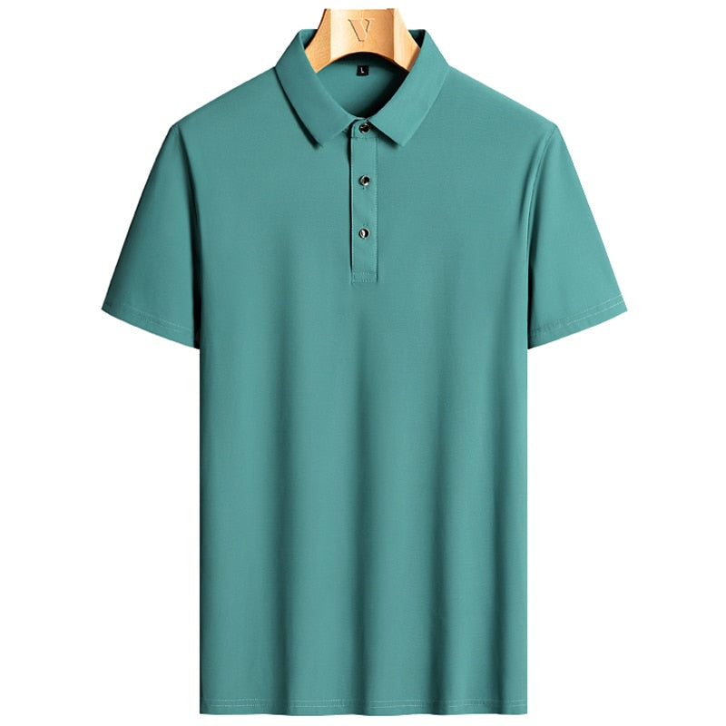 [Kit 10 Camisas] - Polo de Alto Padrão Deluxe™ em Seda Gelo / As Inigualáveis em Luxo, Conforto e Frescor!