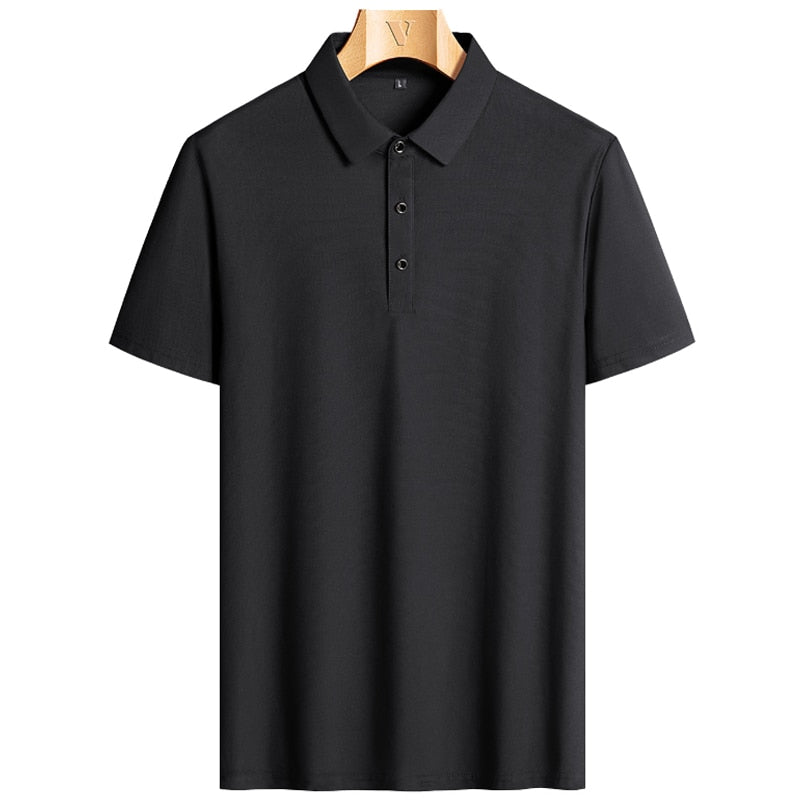 [Kit 10 Camisas] - Polo de Alto Padrão Deluxe™ em Seda Gelo / As Inigualáveis em Luxo, Conforto e Frescor!