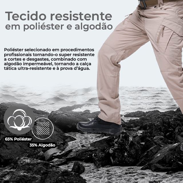 Calça Tática Militar Ultra Resistente e Impermeável - Frete Grátis