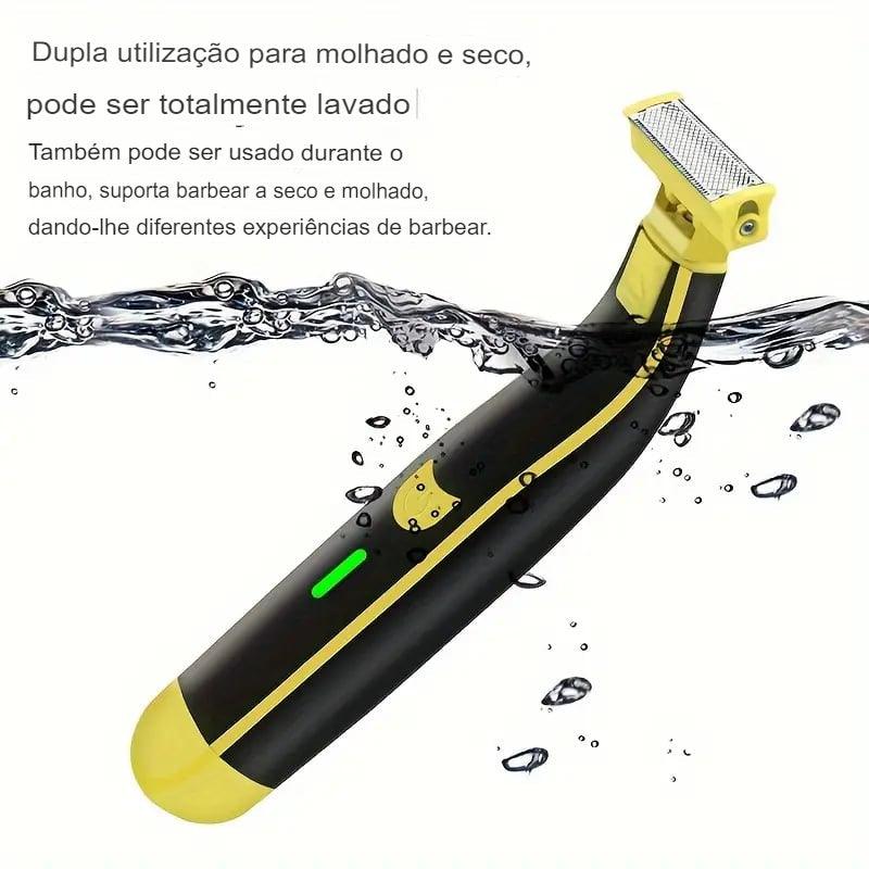 🔥Barbeador para todo corpo - Molhado, Úmido e seco + Estojo de brinde✅ - Popular Shopp Br